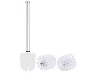 BadeStern Brosse WC en acier inoxydable avec têtes de rechange Ø 7,5 cm  Blanc