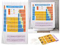 BadeStern Duschvorhang Periodensystem, 180 x 180 cm, mit 12 Befestigungsringen