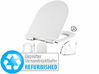 BadeStern Flacher WC-Sitz, D-Form, Absenkautomatik,Versandrückläufer; WC-Garnituren zu Bodenaufstellungen WC-Garnituren zu Bodenaufstellungen 